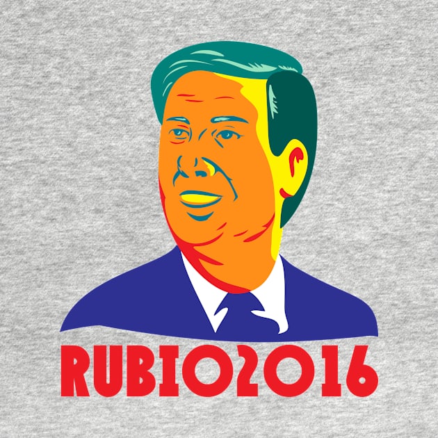 Marco Rubio President 2016 Republican Retro by retrovectors